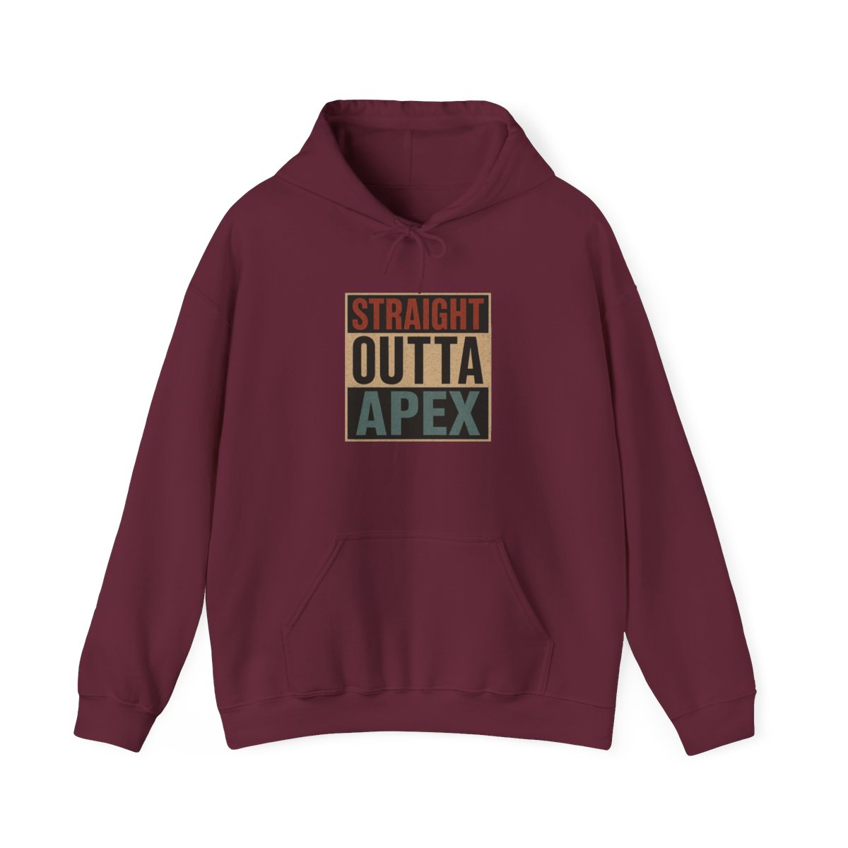Retro Straight Outta Apex Legends Pullover Hoodie - alternate angle 3, merchandise