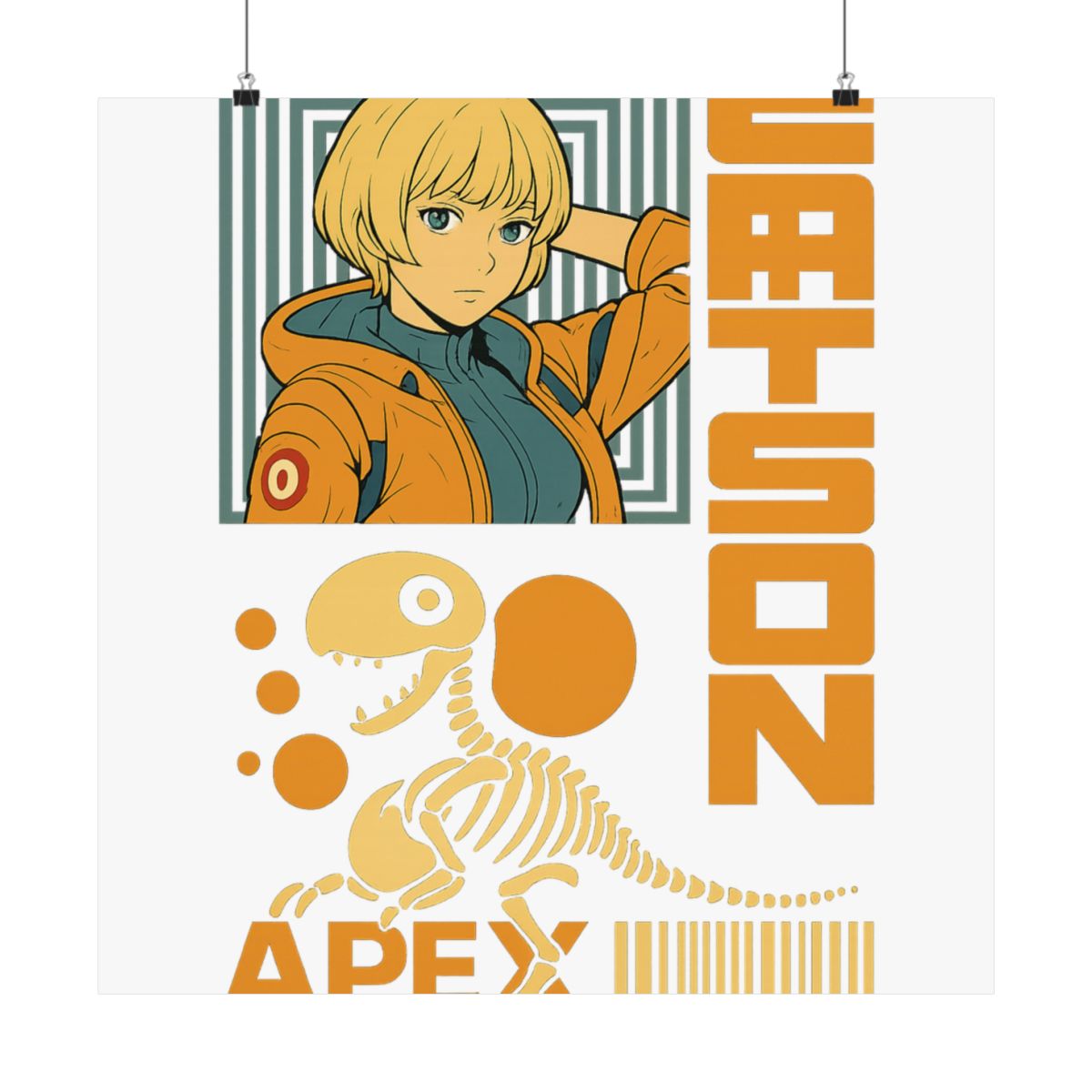 Apex Legends Wattson Anime Pop Art Poster - alternate angle 5, merchandise