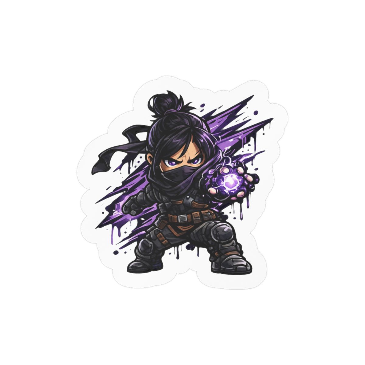 Cute Wraith Chibi Sticker | Adorable Vinyl Decal